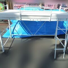 【自社配送は札幌市内限定】ロフトベッド スチール製 シングルマッ...