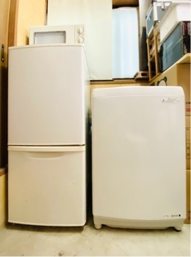 白物3点（冷蔵庫、洗濯機、電子レンジ）機能良好