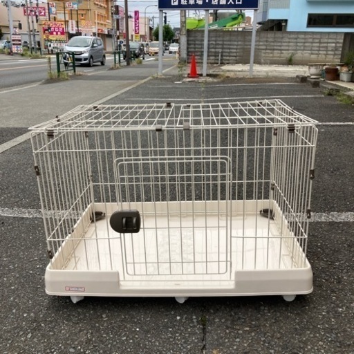 ◼️【中古品】犬 動物用 ケージ サークル ペット ホワイト