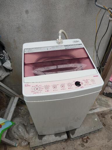 引取り希望 洗濯機 Haier ハイアール 5.5kg 2019年製 JW-C55CK