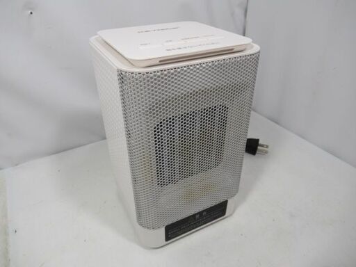 1ヶ月保証/セラミックヒーター/電気ファンヒーター/ホワイト/首振り/小型/暖房器具/QN02/良品/中古品/JKN4552/