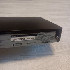 Panasonic　DVDブルーレイプレイヤー　10月20日迄の画像
