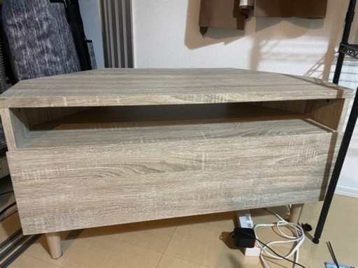 LOWYA テレビボード（コーナーテレビ台 32V型対応 木製 収納付）