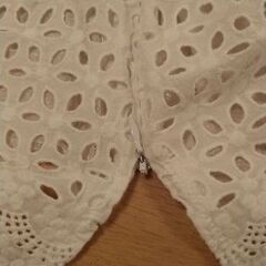 ベトナム製　コットンレース　ブラウス　七分袖　ラッパ袖　Ｌサイズの画像