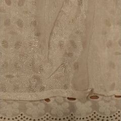 ベトナム製　コットンレース　ブラウス　七分袖　ラッパ袖　Ｌサイズの画像