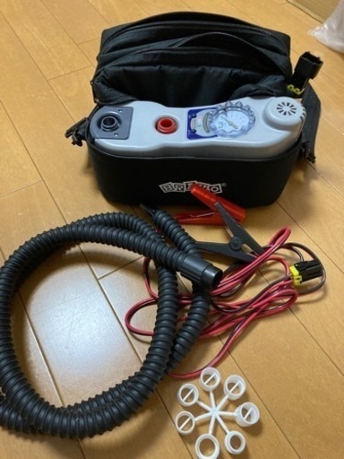 SUP、ゴムボートに　BTP12超高圧電動ポンプ