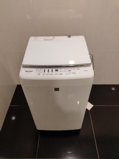パワフル洗浄！【ハイセンス / Hisense 全自動洗濯機 HW-G45E4KW 4.5kg ガラストップデザイン