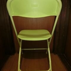 フランフラン 折りたたみ椅子 チェア 黄緑の画像