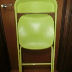フランフラン 折りたたみ椅子 チェア 黄緑の画像