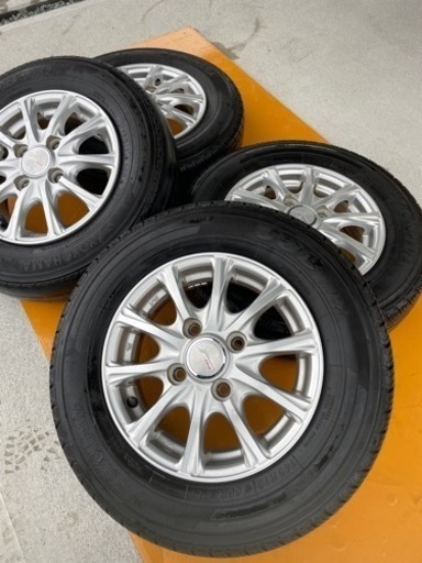 軽トラ　軽バン　アルミホイール4本セット　19年　山ありです