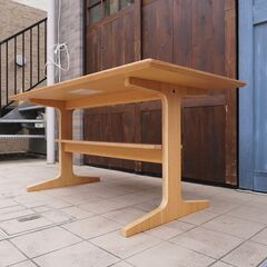 無印良品　オーク材　リビングでもダイニングで使えるテーブル 無印良品(MUJI)の人気のリビングでもダイニングでもつかえるテーブル