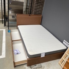 ?セミダブルベッド　引き出しあり?大阪市内配達設置無料??保証有り
