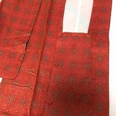 ## 着物　道中着　可愛い朱色