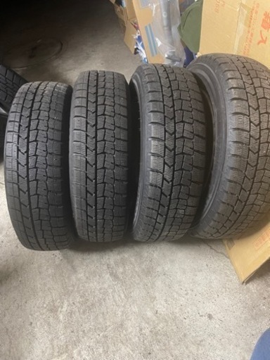 ダイハツ純正アルミホイール&バリ溝スタッドレスタイヤ4本セット