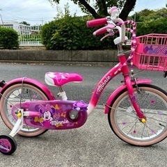 ミニーマウス　キッズ自転車　