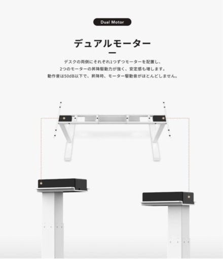 FLEXISPOT スタンディングデスクと椅子のセット 電動式昇降デスク EJ2 (足(黒), 天板なし)