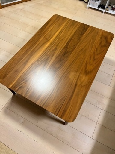 【美品】こたつテーブル　ウォルナットカラー