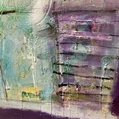 谷垣博子　油絵　ハート柄の画像