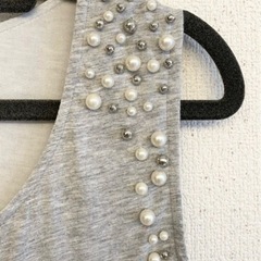 美品 MURUA レースタンクトップ レディースファッション トップス ムルーア ビジューの画像
