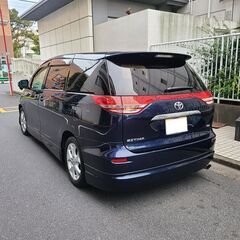 エスティマ2.4　G　H18　車検5/2　走行117000ｋ　ケンスタイルエアロ　両側パワースライドドア　純正HDDナビ（サラウンドシステム）フリップダウンモニター　３方向カラーカメラ　17AW　キセノン＆イエローフォグ　禁煙車の画像