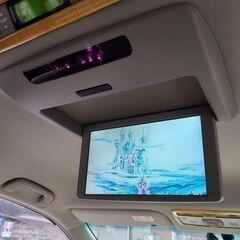 エスティマ2.4　G　H18　車検5/2　走行117000ｋ　ケンスタイルエアロ　両側パワースライドドア　純正HDDナビ（サラウンドシステム）フリップダウンモニター　３方向カラーカメラ　17AW　キセノン＆イエローフォグ　禁煙車の画像