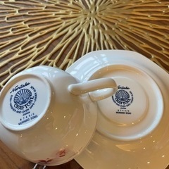 値下げしました☆OLD Noritake CRAFTONEカップ＆ソーサーすみれ☆ピンクの画像