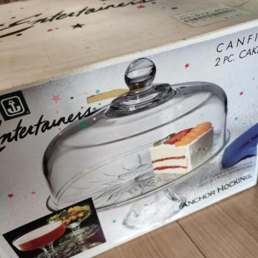 Anchor Hocking ケーキスタンド 未使用品