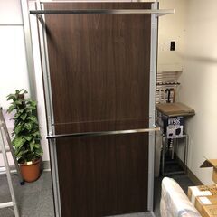 突っ張り間仕切りクローゼットパーテーション 幅90cm ダークブラウン