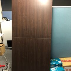 突っ張り パーテーション 幅90cm ダークブラウン