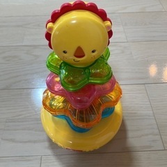 フィッシャープライス　ライトアップ　ライオンスタッカー