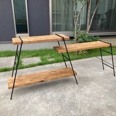 キャンプ用アイアンラック