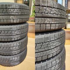 スタッドレスタイヤ スノータイヤ 195/65Ｒ15 BLIZZAK VRX 割安中古品 残溝多し アルミ付 極上美品4本セット ノアで使用