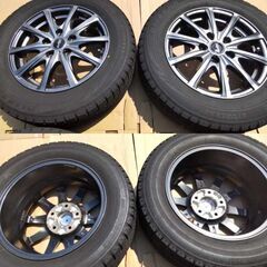 スタッドレスタイヤ スノータイヤ 195/65Ｒ15 BLIZZAK VRX 割安中古品 残溝多し アルミ付 極上美品4本セット ノアで使用