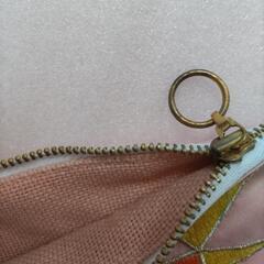 未使用☆かわいいピンクのハートデザイン！少し大きめポーチの画像