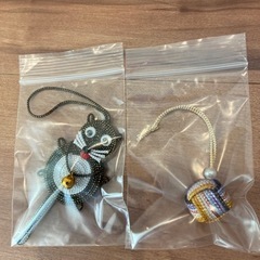 ストラップ　手作り　たぬき　鞠の画像
