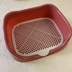 犬用トイレトレー　ピンク