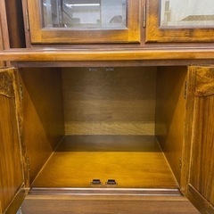 カリモク コロニアルシリーズ キャビネット 本棚 食器棚 収納 シェルフの画像