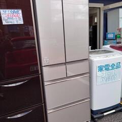 ☆【日立】6ドア冷蔵庫 520L 2018年製［R-HW52J］[ガラストップ