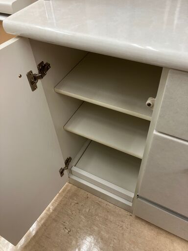 【お値下げ致しました！！】2面レンジボード 松田家具 No.2131● ※現金、クレジット、スマホ決済対応※ お値下げ致しました！！】2面レンジボード 松田家具 No.2131○ ※現金