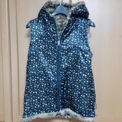 【美品】Laundryリバーシブルベストレオパードヒョウ柄耳付きフードの画像