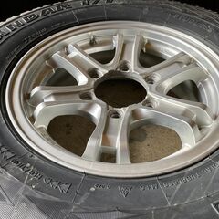 （取引中）15インチ 4本セットKEELER FORCE 6スポーク 6Jx15 +33 6/139.7　スタッドレス付き  ハイエース デリカ スペースギア エルグランドの画像