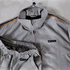 Champion★ウインドブレーカー上下★グレーJaspoSSの画像