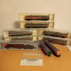 鉄道模型・Nゲージ8両。3両は動力車Ｍ車になります+蒸気機関D5...