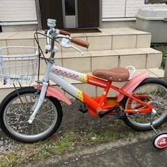 取引進行中。埼玉発引取り限定　子供　自転車　16インチ　補助輪付...