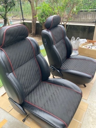 ローバーミニ　純正本革シート