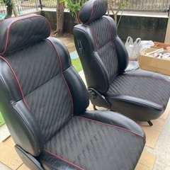 ローバーミニ　純正本革シート