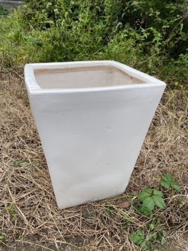 大型の陶器プランター
