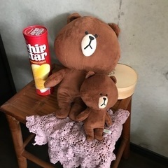 ブラウン　ぬいぐるみ2個セット