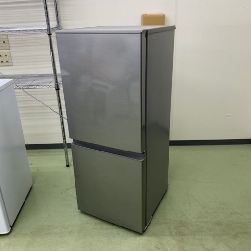 AQUA ノンフロン冷凍冷蔵庫 AQR-13H 2019年製 2ドア 126L シルバー 冷蔵庫 アクア 菊倉MZ
