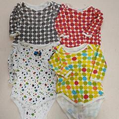 90cm　長袖ロンパース　4枚